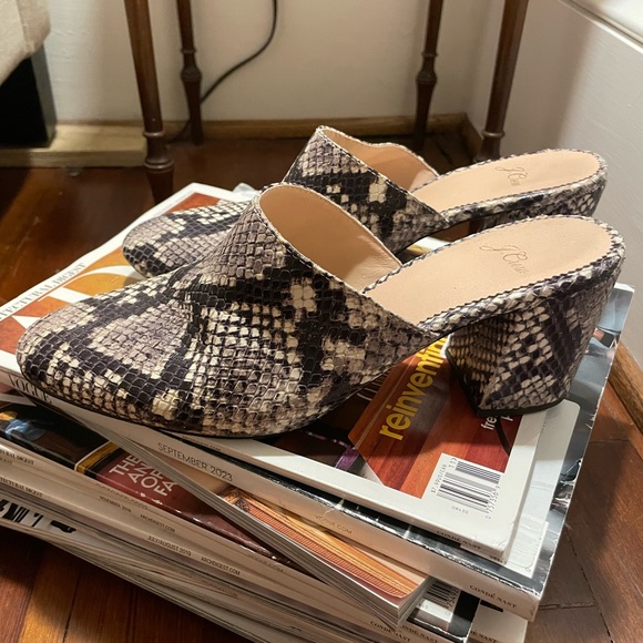J. Crew Snakeskin Mule, size 8.5 - Picture 7 of 15